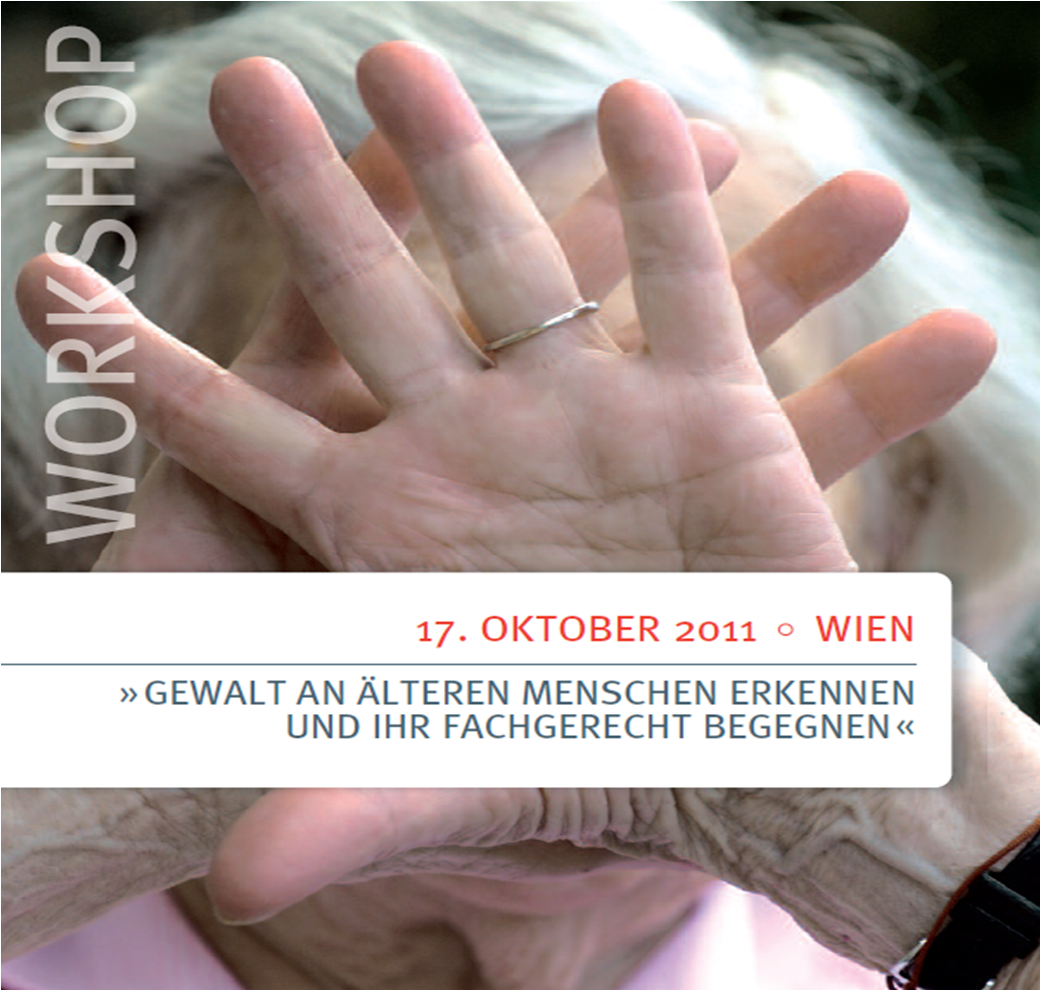 Ältere Frau mit Hand vor dem Gesicht als Abwehr